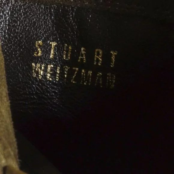 Stuart Weitzman 5050 Mane Fringe Olive Suede Leather OTK Boots - Picture 10 of 11